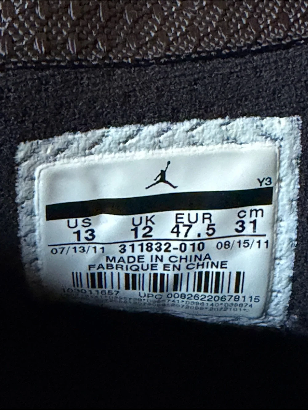 Air Jordan 14 Retro Last Shot 2011 Men's Size 13 311832-010
